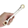 thumbnail image 5 of Uxcell Double Box End Ratcheting Wrench 14mm x 15mm Metric 72 Tooth Ratchet Spanner, 5 of 7