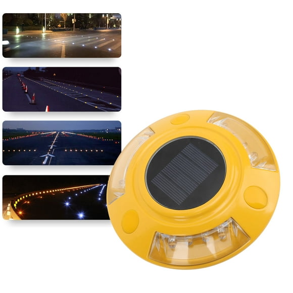 Solar Dock Light, Waterproof Aluminum Alloy Solar Dock Light with Auto Sensor, High Brightness LED Bead for Road , Working 8-10 Hours