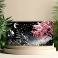 thumbnail image 4 of License Plate, Pagoda and Cherry Blossoms Decorative Front,Personalized Stainless Steel License Plate Cover For Men Women,12.2" X 6.2", 4 of 6
