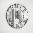 thumbnail image 6 of SHYFOY 18 inches Round Wall Clock for Home Decor,Silver Mirrored Wall Decorative Clocks for Living Room, Office, 6 of 6