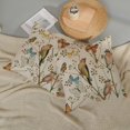 thumbnail image 5 of Spring Pillow Covers 18x18 Inch 2 Pcs Watercolor Bird Butterfly Flower Decor Throw Pillows Vintage Floral Plant Seasonal Summer Outdoor Decoration Pillowcase Linen Cushion Cover for Couch Sofa, 5 of 6