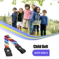 thumbnail image 2 of Sonducket Cinturón sin hebilla Suministros de armario para niños Niñas a cuadros morados y negros Cinturones vistoso Sonducket AP008680-04, 2 of 5