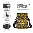 thumbnail image 7 of FUIALDOLG Crossbody Bags for Shop, Lightweight 2 Layer Crossbody Purse for Women Sunflower Woven Decoration Shoulder Bag, 7 of 7