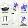 thumbnail image 5 of Outdoor Solar Lihgt Decoration,ButterflySolar Stake,Lovely Butterfly,Cracked Glass Ball,Pathway Lights,For Garden Patio Lawn,Outdoor Decor, 5 of 7