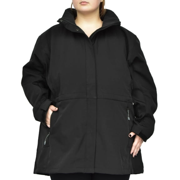 Snow Country Outerwear Womens Plus Size 1X-6X Stowe Mid Length Soft Shell Jacket