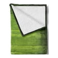 thumbnail image 2 of Forest Green Soft Flannel Fleece Throw Blanket, Horizontal Wooden Planks Rough Oak Timber Structure Surface Texture Image, Cozy Plush for Indoor and Outdoor Use, 50" x 60", Green Black, by Ambesonne, 2 of 5
