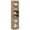 Natural, variant on Costway Bathroom Cabinet, Slim Floor Storage Cabinet with 2 Fluted Doors,4 Rubber Feet White
