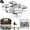 White, variant on 2.4G Remote Drone with Dual-Camera & Screen,2.4G RC Quadcopter with Altitude Hold, Headless Mode & 3-Speed Adjustment,Gift for Boys Girls