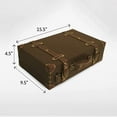 thumbnail image 2 of Wald Imports 70012/MD Valise de Rangement en Similicuir Brun, 2 of 7