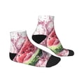 thumbnail image 6 of Salouo Watermelon Splash Realism Art Pattern Unisex Middle Tube Socks,Middle-Finger Knee High Socks Over The Calf Tube Stocking Crew Stockings for Women and Men Tube Socks, 6 of 8