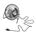 thumbnail image 5 of Mini ventilador de escritorio de oficina con ventilador alimentado por USB de 4 pulgadas de metal, viento potente para PC, portátil, portátil Methold JJ12521-03, 5 of 5