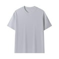 thumbnail image 4 of Summer Shirts for Men Short Sleeve Crew Neck Solid Color T-Shirt S-4XL Men’s clothes, 4 of 4