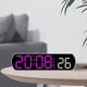 thumbnail image 5 of Reloj digital de escritorio, moderno reloj despertador digital para oficina, niños y adultos. rosa roja, 5 of 7