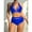 Blue, variant on $10 & under UTSJKR Women Two Piece Swimming Suits Mesh High Waisted Bikini Set Sexy V Neck Tummy Control Swimsuit Bathing Suit Black L