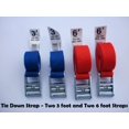 thumbnail image 1 of Tie Down and Cargo Straps –Two 3 & Two 6 Straps, 1 of 2