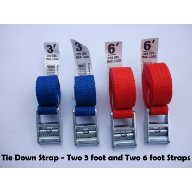 Tie Down and Cargo Straps –Two 3 & Two 6 Straps