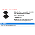 thumbnail image 2 of Cabin Air Filter - Compatible with 2001 - 2006 Mercedes-Benz S55 AMG 2002 2003 2004 2005, 2 of 2