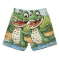 thumbnail image 2 of Cartoon Cute Crocodile Boys Swim Trunks Quick Dry Boy Swim Shorts for 3-14 Years, 2 of 8