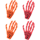 thumbnail image 1 of (4 piezas) pinza de pelo de Halloween con garra de mano de esqueleto, accesorios de peinado femenino para niñas Zhivalor OTTO-CPB-CJZ51-2, 1 of 5