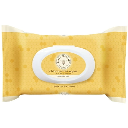 Burt's Bees Baby Chlorine-Free Wipes, 72 ct