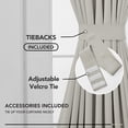 thumbnail image 3 of Deconovo French Door Curtains, Room Darkening & Thermal Insulated, 25x40 in, Light Beige, 1 Panel, 3 of 6