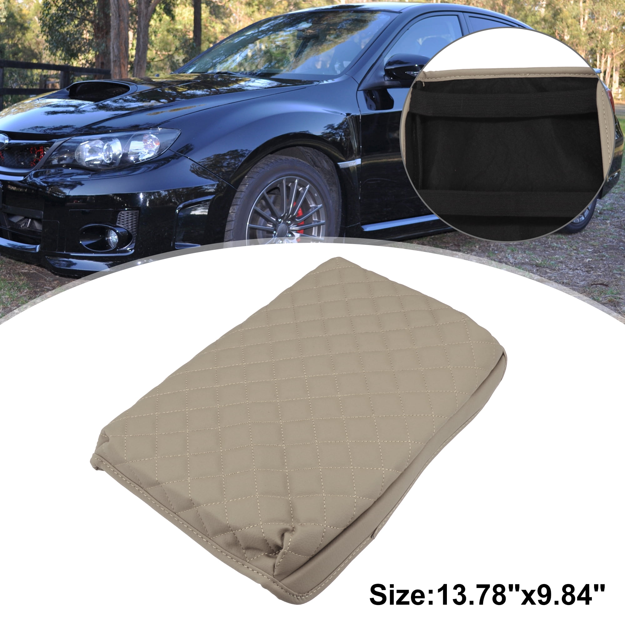 Unique Bargains Car Center Console Cover Pad Waterproof Armrest Cover for Ford F-150 09-14