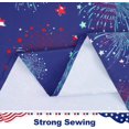 thumbnail image 6 of 4th of July Tablecloth, Independence Day Table Cloth, Memorial Patriotic Table Cover Washable Polyester Dining Decorative for Dinner Kitchen Party Decor, 60x120 Inch, 6 of 6