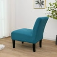 thumbnail image 4 of Rosnek Armless Accent Chair Cover Slipcover, Spandex Removable Armless Chair Furniture Protector Covers for Living Dining Room Hotel, Blue, 4 of 6
