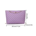 thumbnail image 4 of Bolsas De Mano Rhombus Composite Shoulder Bag Photo Props Pu Mujeres Holiday Party (Púrpura) Sywqhk Para Estrenar, 4 of 4