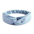 thumbnail image 1 of Diadema con nudo cruzado para mujer, bandas elásticas para el cabello, diadema suave de Color sólido para niña, accesorios para el cabello, envoltura para la cabeza anudada trenzada, 1 of 4
