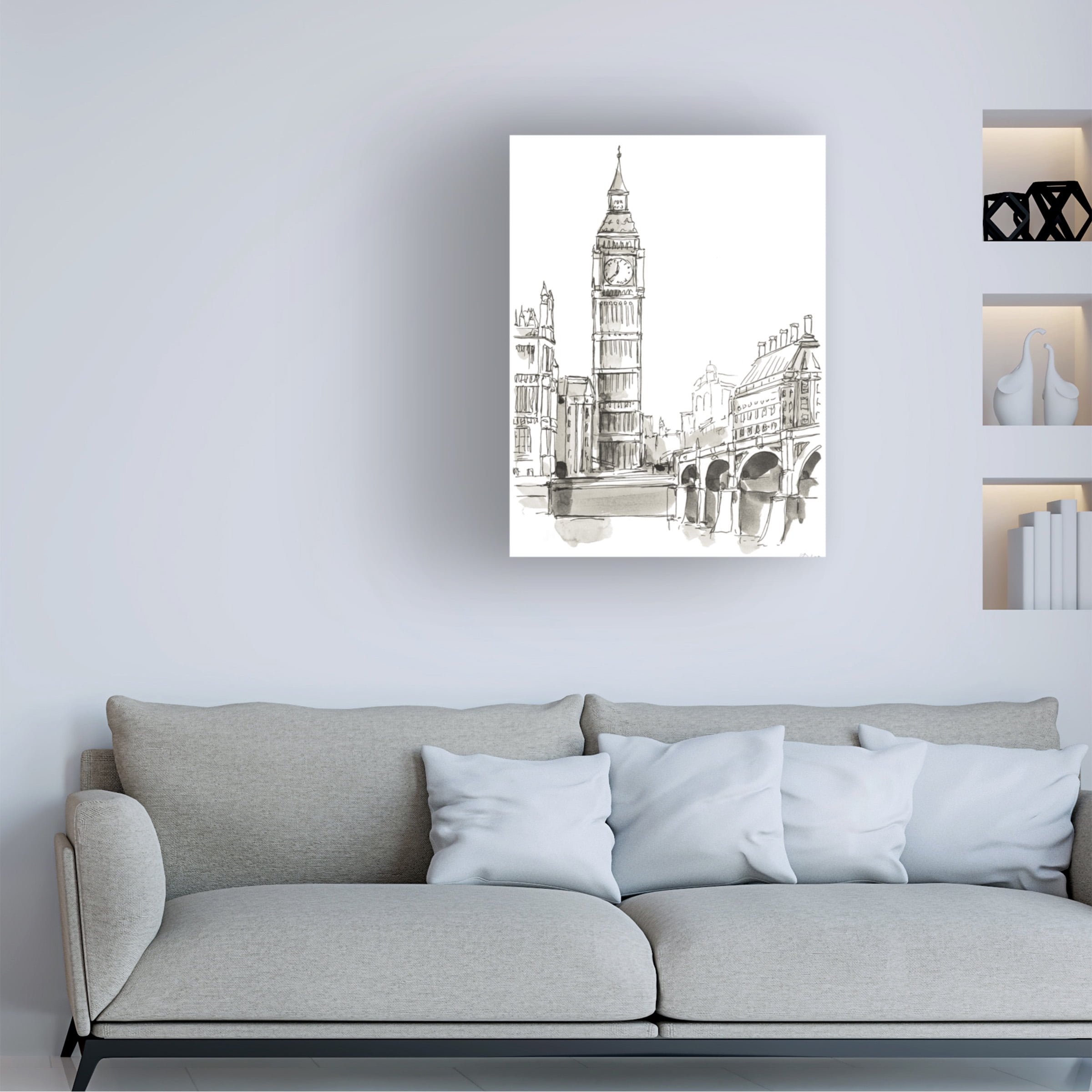 Ethan Harper 'Pen And Ink Travel Studies II' Canvas Art