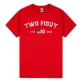 thumbnail image 3 of Two Fiddy 1776-2026 T-Shirt, America 250th Anniversary Patriotic American Flag Independence Day Tee, 3 of 5