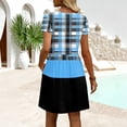 thumbnail image 5 of Women's Summer Dresses Short Sleeve V-Neck Modest Dresses Fashion Travel Cruise Outfits with Pockets, 5 of 6