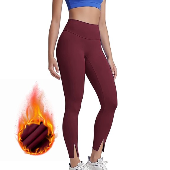 BUIGTTKLOP Womens Plus Size Leggings Fleece Lined High Waisted Yoga Pants Stretchy Slim Fitted Workout Tights