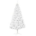 thumbnail image 1 of HOMCOM 7' Artificial Christmas Tree with 1230 Branch Tips Metal Stand White, 1 of 10
