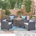thumbnail image 3 of Noble House Bedrock Ensemble de Conversation Extérieur 2 Places avec Foyer Gris, 3 of 15