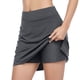 thumbnail image 1 of Falda pantalón de tenis de alto rendimiento para mujer: falda ligera para correr con forro interior, cintura elástica para tenis/entrenamiento/deportes al aire libre, tejido de poliéster de secado, 1 of 5
