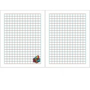 ColorGraph Bi-Color Axes Graph Paper, 0.5cm squares (standard size)