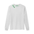 thumbnail image 5 of Daxton Premium Boston Men Long Sleeves T Shirt Ultra Soft Medium Weight Cotton, 2Pk Oat Green White Green  1XL, 5 of 6