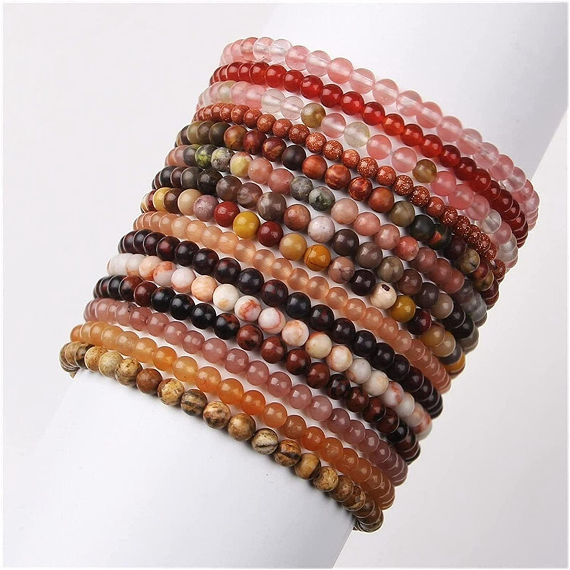 Natural Mineral Bead Bracelet