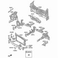 thumbnail image 5 of 64128-F2000 Right Headlight Support for Sedan 2017-2020 Head Light Bracket Retainer Assembly 64128F2000, 5 of 5