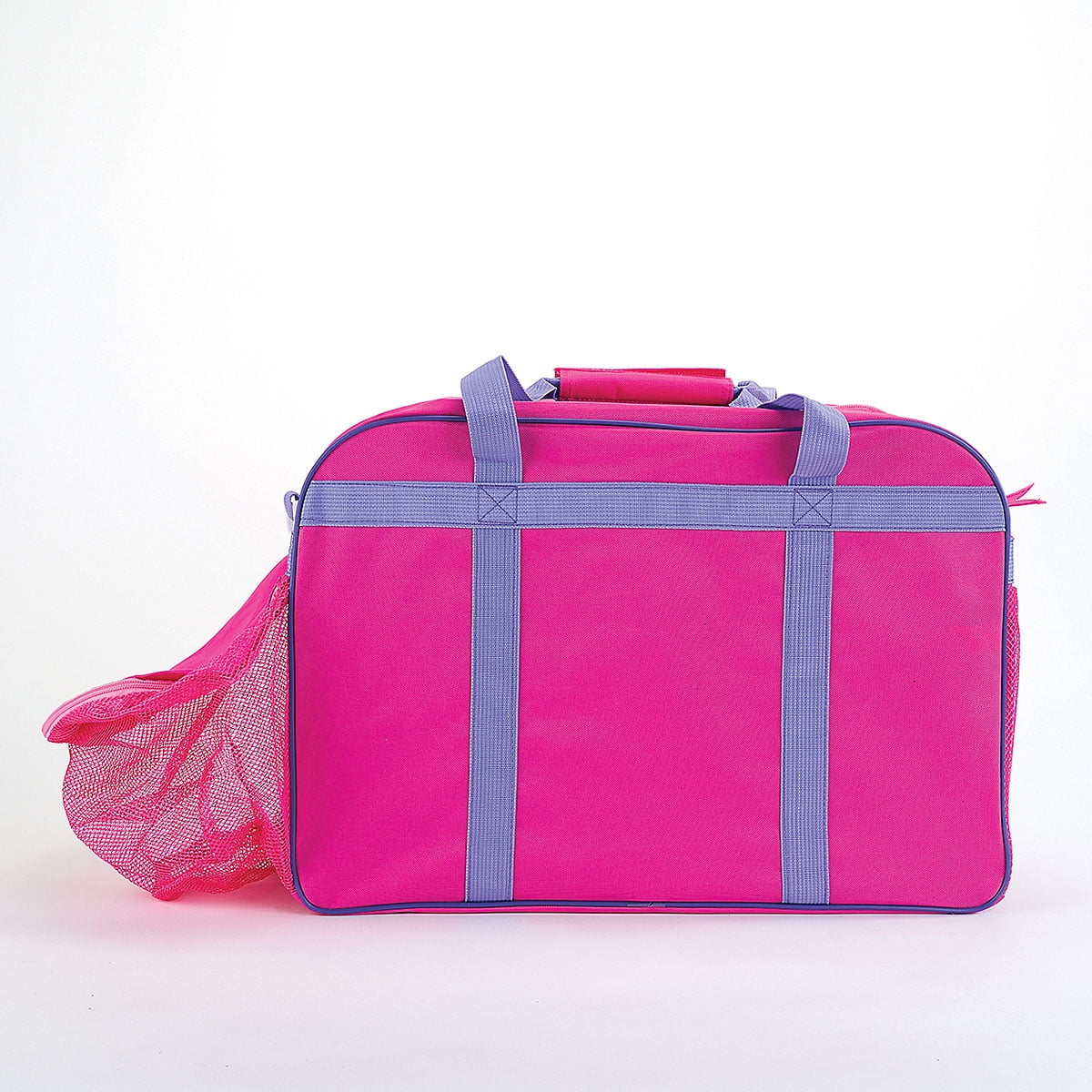 Current Soccer Sports Duffel Bag, Kids 19" Pink Bag, Ball & Water Bottle Compartments