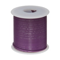 Remington Industries 20 AWG Stranded Hook-Up Wire, UL1007 300V, 25 ft Length, Violet