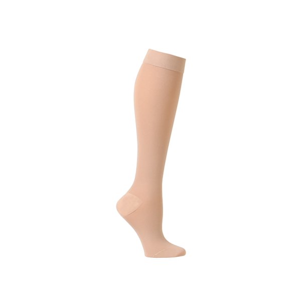 Support Plus Women's Firm Compression Hose Opaque Knee High, Petite