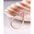 thumbnail image 4 of HeartsAndYou 1ct Natural Peach Morganite & Diamond Ring Accents 100% REAL 14k SOLID Rose Gold, 4 of 8