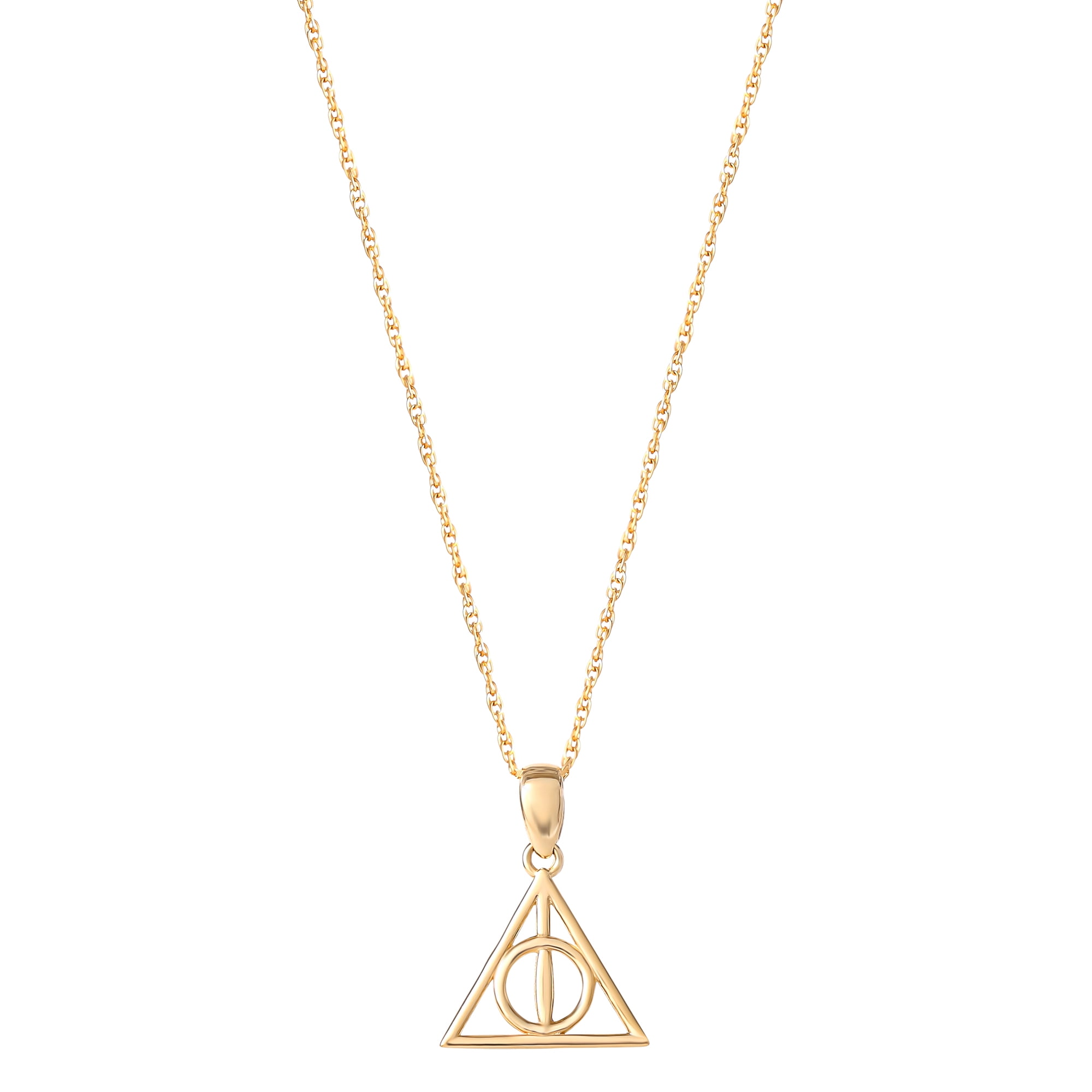 14k gold 2024 deathly hallows necklace