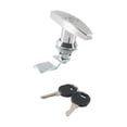 thumbnail image 2 of GUOOL T Handle Lock with Keys Tool Box Car RV Cabinet Cargo Hauler Shed Door Latch Argent, 2 of 9