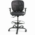 thumbnail image 6 of Safco Big and Tall Stool, Heavy Duty Black Vinyl Seat Mesh Back Rated to 400 lbs., 6 of 7