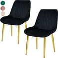 thumbnail image 1 of Set 2 Sillas Comedor Tapizadas Terciopelo Elegantes, 1 of 5