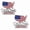 2PC, variant on Luckky Patriot Flag Edition Metal Car Emblem Badge,We The People Edition 3D Metal Car Emblem,Red Blue Patriotic Badge Decal,Stylish Exterior Ornament for Cars,Trucks,SUVs & Motorcycles